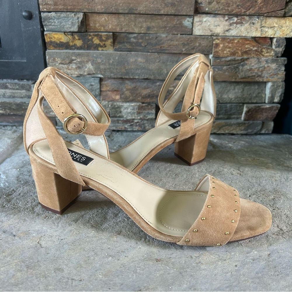 Jones New York Rory Leather Suede Sandals 10